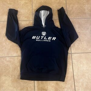 Butler Bulldogs Embroidered Spellout Logo Hoodie by Colosseum Men's XL
